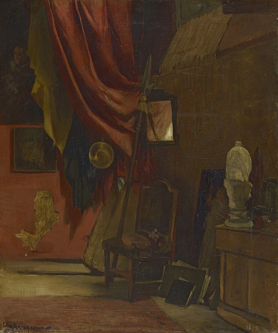 Hugo von Habermann - Nel mio atelier, Lenbachhaus, Monaco